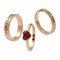 Alex and Ani: The Wizard of Oz™ "There's No Place Like Home" Ring, Set of 3, Gold